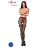 Passion - Tiopen 019 Collants Noir/Rouge 1/2 20 Den
